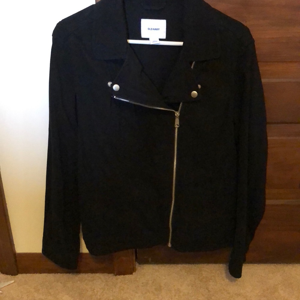 Old navy canvas motto zip jacket